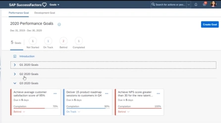 Principais destaques no Release SAP SuccessFactors PMGM H1/2021