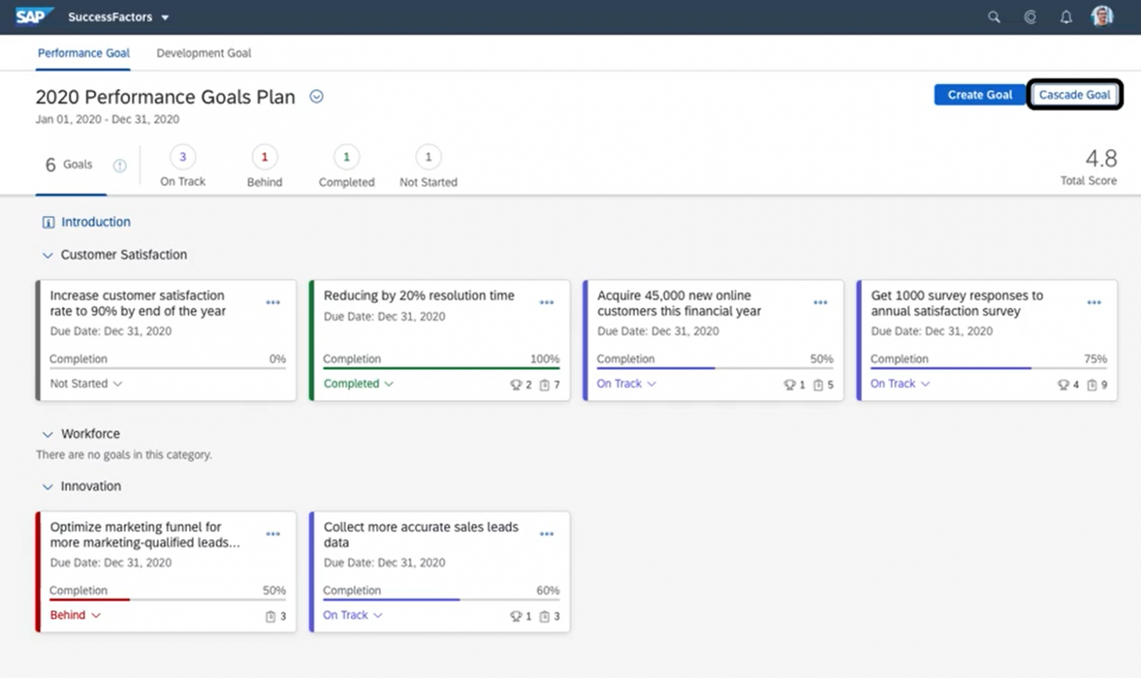 Principais destaques no Release SAP SuccessFactors PMGM H1/2021