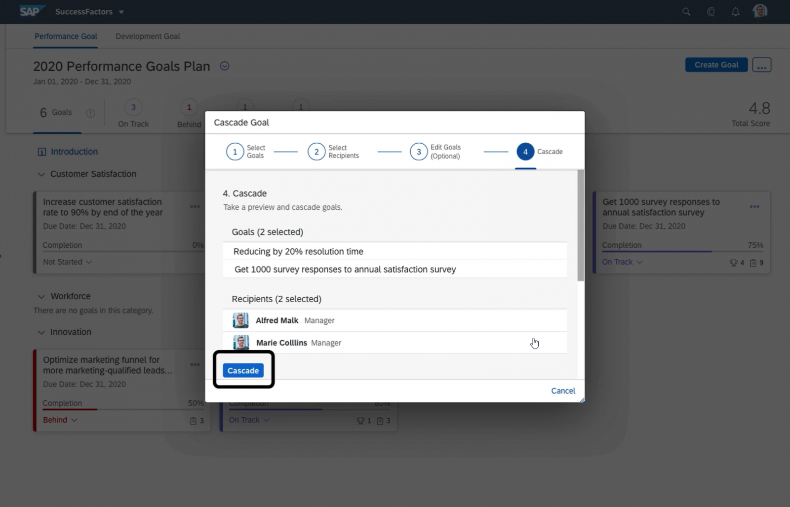 Principais destaques no Release SAP SuccessFactors PMGM H1/2021