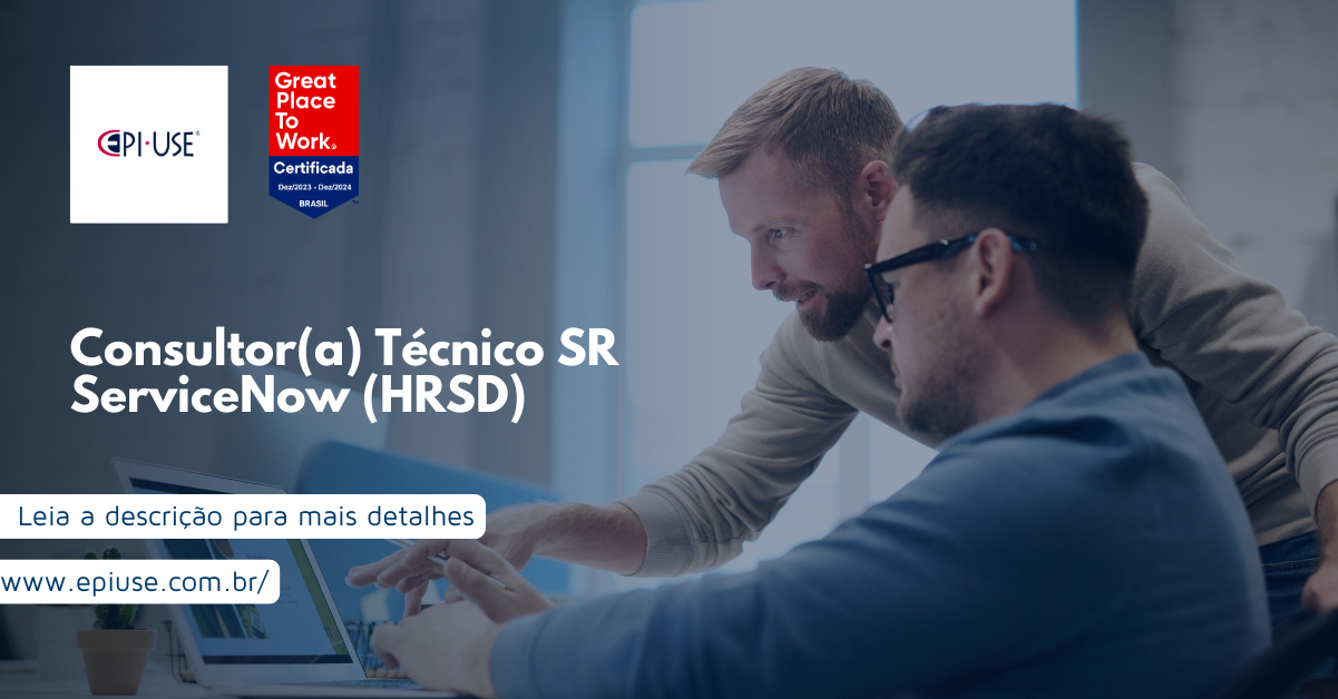 Leia sobre Consultor(a) Técnico SR ServiceNow (HRSD) (Freelancer)